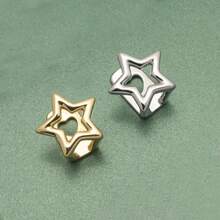 1pc Hip Hop Star Shaped Grillz, European & American Style Halloween Teeth Jewelry, Popular Gold Tooth Cap - Multicolor - View 3