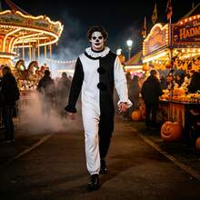 1pc Halloween Unisex Bloody Clown Performance Costume, Horror Role Play Funny Stage Cosplay Outfit - View 9