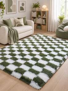 Verde oscuro y blanco