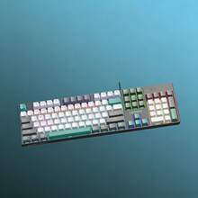 Lenovo Keyboard Mekanik GK10, keyboard berkabel ukuran penuh 104 tombol dengan tombol yang dapat diganti panas (hot-swappable) dan anti-ghosting penuh. Ideal untuk esports, gaming, dan penggunaan kantor. - View 8
