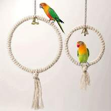 Bird Hanging Ring, Parrot Swing Toy, Hanging Ring With Bell, Durable And Sturdy, Bird Cage Accessory, - A - View 10