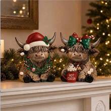 2pcs/Set Outdoor Garden Animal Decorative Figurines, 2D Flat Printed Wooden Ornaments, Suitable As Gifts For Various Festivals - Upgraded Version - View 2