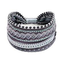 2pcs Set Of Bohemian Style Wide Headband For Women - Sweat Absorbing Lightweight Yoga Exercise Headband With Vintage Print Design - Multicolor - View 8