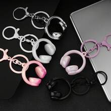 Earphone Keychain, Cute Earphone Bag Pendant, Suitable For Music Lovers' Backpack Bag Pendant, Wallet Car Key Accessory - Multi-color - View 7