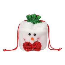 1pc Bestselling Gift Bag Candy Bag Decorative Faux Linen Old Man Apple Bag Drawstring Gift Bag, Holiday Gift - Multicolor - View 5