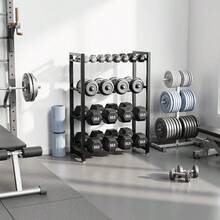 3 Tier Dumbbell Rack, Weight Rack For Home Gym - Multicolor - View 3