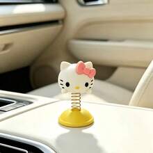 Hasbro 1PC Sanrio Hello Kitty Car Dashboard Bobblehead, Cute Suction Cup Spring Doll, Dual-Use Car And Desktop Decor Gift, Non-Slip Car Accessory Suitable For Men And Women, Fun Gift For Friends And Yourself - One Size - View 5