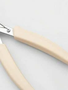 Nail Art Rhinestone Removal Pliers, Non-Slip Cream White Handle, Nail Plate & Rhinestone Decor Peeling Tool, Nail Salon Accessory, Nail Removal Tool, Nail Removal Assistant Tool, Nail Art Rhinestone Removal & Manicure Tool, Nail Art Decor Removal Pliers - Multicolor - View 5