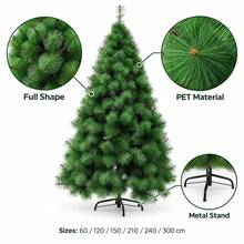 Christmas Ree 60/90cm/ 2m/1.5m/ 1.8m/ 2.1m/2.4m Simulated Pine Needle Ree Young - Green - View 5