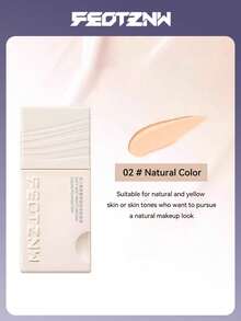 FEOTZNW Long-Lasting Moisturizing Foundation - Non-Smudging, Full Coverage, Oil Control, Suitable For All Skin Types, Creates A Flawless Long-Lasting Makeup Look, Perfect Christmas And Valentine's Day Gift. - 02# Natural Color - View 3