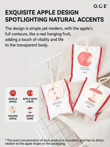 OCE Apple Sea Hanging Fragrance Sachet, Kantong Aroma Linen dengan Label Apel, Aroma Apel Manis Segar untuk Dekorasi Rumah, Pengharum Ruangan, Hadiah - 1PC - View 5