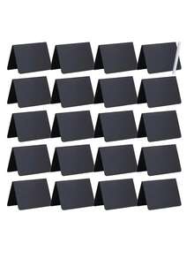 10pcs Mini Chalkboard Signs With Liquid Chalk Pens, For Baby Baptism Decoration - Small Tabletop Food Labels, Gender Reveal Party Baby Shower - Multicolor - View 1