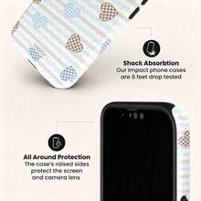 VESPOP Casing Ponsel Fashion Motif Garis-Garis - Kompatibel dengan iPhone 18/17/16/15/14/13/12/11 Pro Max/Pro Plus/12 Mini/13 Mini, Kompatibel dengan Galaxy S26 S25 S24 S23 S22 S21 Plus Ultra, Kompatibel dengan Pixel 8 9 10 PRO - Warna Campuran 1 - View 4