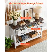 Sofa & Console Tables - White - View 4