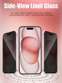 4 Packs-Anti-Peeping Phone Screen Protector, Side-Entry Anti-Peeping Invisible Area, Other Areas Clearly Visible, Made Of Tempered Glass Base Material, Effectively Resists Daily Bumps And Scratches, Surface Waterproof And Anti-Fingerprint, Full Coverage Design, Precise Cutouts Without Obstruction. Compatible With IPhone UItra/18promax/18pro/18/17e/17 Pro Max/17 Pro/17Air/17 - Black - View 5