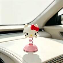 Hasbro 1PC Sanrio Hello Kitty Car Dashboard Bobblehead, Cute Suction Cup Spring Doll, Dual-Use Car And Desktop Decor Gift, Non-Slip Car Accessory Suitable For Men And Women, Fun Gift For Friends And Yourself - One Size - View 6