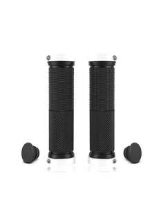 1/2 Pair Bicycle Handlebar Grips, Dual Lock Bicycle Handlebars, Suitable For Small Wheel Bikes, Mountain Bikes, Beach Cruisers, Scooters, Folding Bikes, Soft Non-Slip Rubber Grip Comfortable - Multicolor - View 11