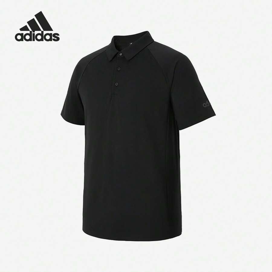 Kemeja Polo Kasual Olahraga Pria Adidas Authentic 2025 Model Longgar KB5978 - Hitam - View 1