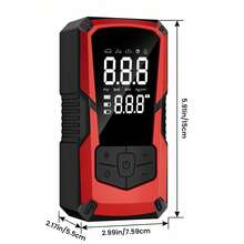 1 PC Portable Tire Inflator For Car Cordless, Rechargeable Air Pump With Digital Pressure Gauge, 150PSI Auto Shut-Off Fast Inflation LED Light, Multifunctional Car Air Compressor For Tires Bikes Balls - Wireless - View 11