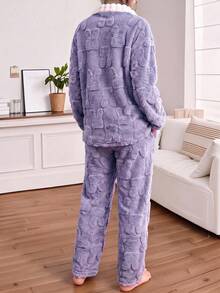 Women Pajama Sets - Purple - View 4