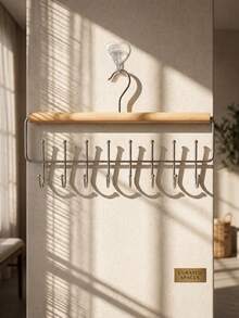 Multifunctional Multi-Hook Hat Rack With 8 Hooks Rotating Metal Coat Racks Suitable For Women Space-Saving Bra Hangers For Bras And Other Clothing Room Bathroom Dorm Apartment Home Decor Closet Jewelry Organizer Travel Essentials Accessories - Multicolor - View 8