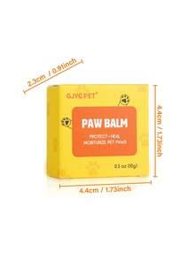 GJYC PET Unscented Paw & Nose Balm For Dogs – Moisturizer For Dry Cracked Pads, Noses & Elbows – Beeswax, Olive & Macadamia Oil Repair Butter - Orange - View 8
