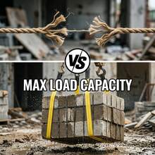 2/4pcs Heavy Duty Lifting Straps, High-Strength Nylon Material With Reinforced Ends, Anti-Tear And Anti-Ripping, Suitable For Vehicle Recovery, Towing, Construction Site Heavy Lifting, Cargo Binding And Securing, Off-Roading And Engineering Work, Multi-Functional Tie-Down Straps - Heavy-duty Lifting Strap - View 5