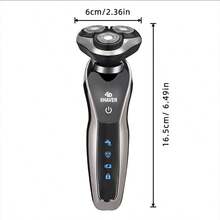 Electric Razor For Men, Combination Electric Shaver Nose Hair Trimmer USBRechargeable Portable Razor 3D Floating Blade Battery Capacity 600mAh - Black Silver - View 4
