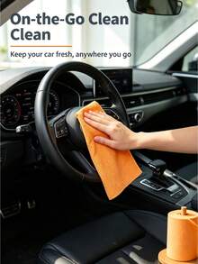 Roll-Up Tear-Off Microfiber Cleaning Cloth, 20x20cm Thick Soft Super Absorbent Reusable Washable Towel, Quick Tear-Off Cloth, Suitable For Kitchen, Car, Home, Glass, Countertop, Cozy Autumn Stress Relief Self-Care Cleaning Essential - Disposable Towel - View 2