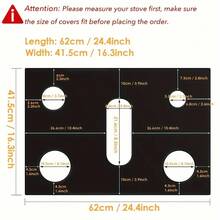 Reusable Stove Protector Mat - Panel - Heat Resistant, Non-Stick, Washable, Easy To Clean, Suitable For Gas Stoves, Protects Burners And Prevents Scratches, Durable And Long-Lasting Stove Top Protection - View 12