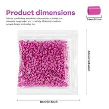 2.6mm Sundymot Fuse Beads, 1000PCS+ Purple Series Independent Packaging, Easy To Store, Not Easy To Spill, DIY Pendant Keychain, Jewelry Making Craft Raw Materials, Graduation Season Back To School, Christmas, Party Birthday Gift, Multi-Color 2.6mm Fuse Beads Bulk Refill Kit - 2.6mm Puzzle Beads - View 5