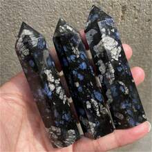 CrystalHola قطعة واحدة من عمود حجر الوميض الأزرق - هدية مثالية لديكور المنزل، عيد الميلاد، عيد الحب، أو هالوين. - متعدد الألوان - مشاهدة 3