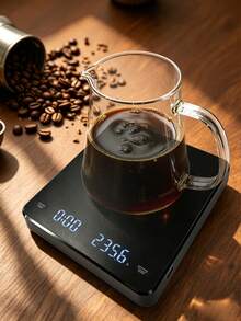 ENSSU Timbangan Kopi Digital dengan Timer, Timbangan Espresso Isi Ulang USB, Timbangan Kopi Mini 3kg/0.1g untuk Espresso Tetes, Timbangan Dapur dengan 3 Satuan, Mengukur dalam G/Oz/Ml, Timbangan Dapur Portabel dengan Pengukuran Presisi Tinggi - MultiWarna - View 10