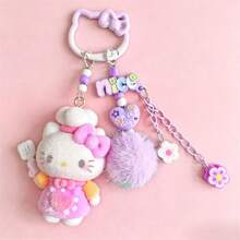 Hasbro 1PC Hello Kitty Novel Mobile Phone Pendant, Keychain Or Bag Decoration, Cute, Practical And Fashionable Small Decoration - One Size - View 5