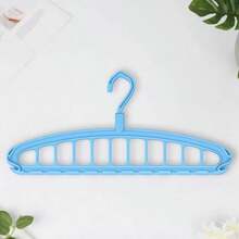 4-Pack Of 11-Hole Plastic Clothes Hangers, Multi-Color, Space-Saving, Rotating Hooks, Wardrobe Storage Rack Suitable For Storing Shirts, Belts, Scarves, And Ties. - Multicolor - View 8