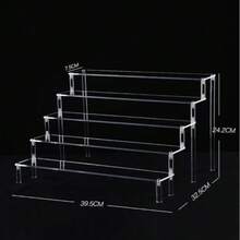 1 kệ trưng bày Acrylic 3 tầng, kệ bậc thang trong suốt cho hộp đựng đồ chơi, đồ sưu tầm, bao gồm các bộ phận có họa tiết ngẫu nhiên - Nhiều màu - Xem 20