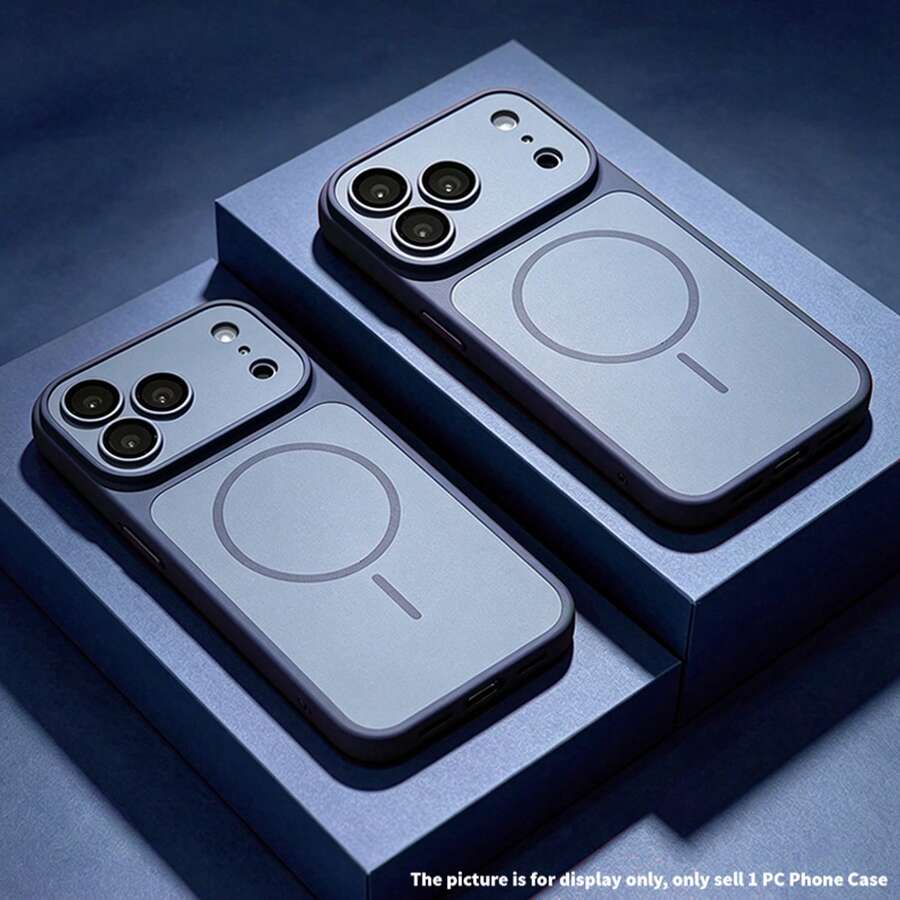 Casing Magnetik Warna Cerah Mewah Kompatibel dengan iPhone 18 Pro Max 18 Pro, dengan Pengisian Daya Nirkabel Magnetik dan Pelindung Layar, Casing Ponsel Kompatibel dengan iPhone 16 Pro Max 17 Pro Max 16 Plus 17 12 11 15 14 13 - Royal Blue - View 1