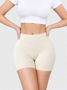 Women's Seamless Shaping Shorts Underwear, Tummy Control Body Shaping Shorts For Skirt Layering - Champagne - View 8