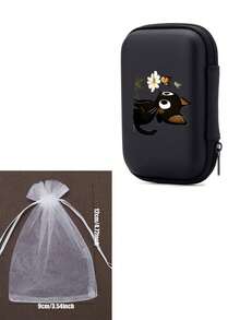 Cat Pattern Multi-Functional Zipper Pouch For USB Cable & U Disk - Protective Storage Organizer, Foldable Travel Bag,Portable Beauty Storage Bag,Multifunctional Storage Bag, Perfect For Halloween, Christmas And Other Holiday Gifts. - Multicolor - View 12