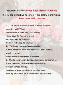 1/3/7pcs Realistic Dried-Look Silk Roses, Vintage Artificial Single-Stem Rose 39cm, Home Desktop Vase Decor Fake Rose Bouquet, Wedding Party Centerpiece DIY Floral Arrangement - Multicolor - View 8