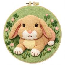 20x20cm/7.9x7.9 Inch DIY Needle Felting Starter Kit,Wool Felt,Cartoon Animals Theme Includes Instruction Manual,Embroidery Frame,Stamping Needle,Foam Padding,Wool And Felt,Handicraft Embroidery For Home Decoration,Suitable Gift For Special Occasions - Cartoon Animals - View 13