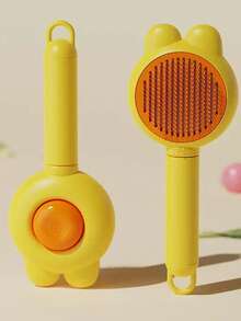 Cat & Dog Self-Cleaning Deshedding Brush, One-Click Hair Removal, Smooth Comb With Massage Head, Ergonomic Handle, Cute Flower Design, Effectively Removes Loose Fur And Undercoat, Pet Grooming Tool - View 15