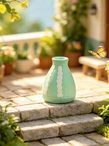 6pcs/Set Mini Resin Flower Vase Set, DIY Miniature Model Small Decor, Suitable For Home, Office And Other Desktop Decoration, Outdoor Garden Potted Plant Decoration, Perfect Holiday Gift - Resin Small Vase - View 10