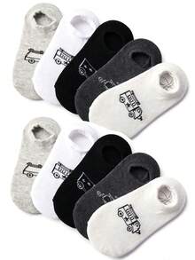 10 Pairs Kids Cartoon Solid Color Short Socks Baby Socks - Multicolor - View 5