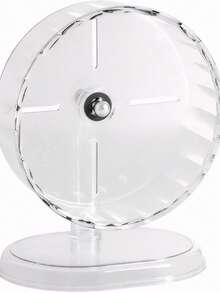 1 Hamster Transparent Running Wheel Toy, Suitable For Hamsters To Run And Exercise Quietly, Easy To Disassemble And Clean, Pet Accessories - Multicolor - View 2