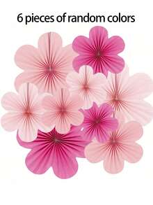 9/6/1件裝粉色玫瑰花紙扇吊飾 3D紙花吊飾 生日派對 婚禮新娘房天花板背景裝飾 紙扇吊飾 萬聖節裝飾 秋季裝飾 婚禮裝飾 聖誕居家裝飾 粉色聖誕裝飾 婚禮必需品 生日裝飾 粉色房間裝飾 - A - 查看 10