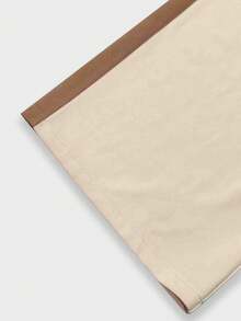 Setelan Wanita Musim Gugur/Dingin 2 Potong Berkerudung Warna Blok, Atasan dengan Kantong Resleting dan Tali Serut + Celana Panjang Lurus, Cocok untuk Pakaian Kantor dan Kasual yang Elegan - Aprikot - View 7
