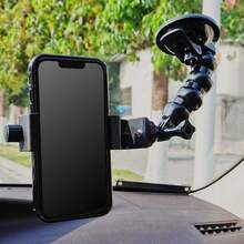 Rotatable Snake-Shaped Universal Suction Cup Phone Car Mount, Car Phone Holder, Navigation Bracket, Multi-Function Car Phone Holder For Sun Visor And Rear Seat, Adjustable Rotating Multi-Function Car Phone Holder, Automatic Rearview Mirror, Seat Clip, 360° Rotating Sun Visor And Rearview Mirror Phone Holder, Suitable For Navigation And Universal Car Accessories, Universal Bracket, Christmas, Halloween - Random Styles - View 5