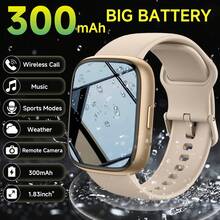 Unisex IP68 Waterproof AI Smart Watch, 1.83-Inch HD Screen, Supports Alexa/Fitness Tracking, 100+ Sports Modes, 300mAh Long Battery Life, Compatible With IOS/Android, Halloween Gift - Multicolor - View 1