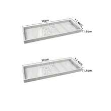 Rectangular Bathroom Vanity Tray, Resin Countertop Storage Tray, Suitable For Perfume, Soap, Candles, Home Decor Vanity Organizer Box - Multi-color - View 10